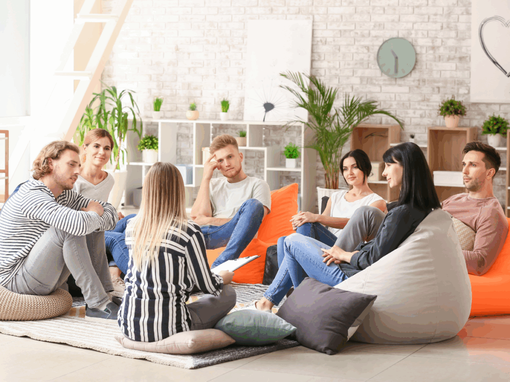 sober living group